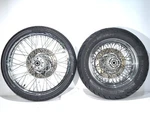 04 Harley Softail Standard Front Rear Wheel Rim Spoked 150/80B16 MH90-21 16" 21". Fixed Price $720.00.