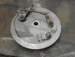 Triumph-bsa 7" Twin-leading Front Brake Plate 37-3429 With Shoes. Fixed Price $150.00.