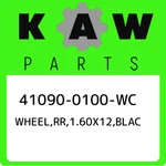 41090-0100-WC Kawasaki WHEEL,RR,1.60X12,BLAC 410900100WC, New Genuine Oem Part. Fixed Price $848.83.