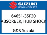 Suzuki Oem Part 64651-35F20 Absorber, Rear Hub Shock. Fixed Price $23.12.