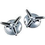 Kuryakyn 1243 Chrome Knock-off Center Caps. Fixed Price $111.89.