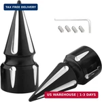 Front Axle Nut Covers Cnc Black Chrome Caps Compatible With Harley Davidson Tour. Fixed Price $40.61.