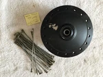 1983 80-84, 86 Honda CT110 Front Wheel Hub W/some Spokes 44601-153-600ZA. Fixed Price $48.50.