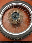 1985 - 1988 Suzuki Front Wheel Assembly 250 86 87. Fixed Price $100.00.
