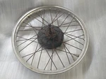 1978 Suzuki Front Wheel / Rim With Brake Shoes Plate And Axle. Fixed Price $85.00.