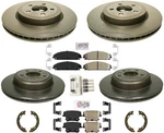 Carbon Disc Rotors & Pads Fits Chrysler 300 All Wheel Drive 2005-2017 W/ 345MM. Fixed Price $500.00.