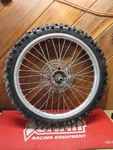 Genuine Oem 1990 Ktm 350 Exc Front Wheel Hub Rim Tire Rotor Assembly. Fixed Price $50.00.