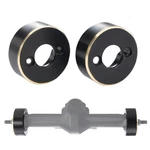 Black Rc Crawler Front Axle Housing Rear Hubs Weights Steering Knuckles. Fixed Price $18.99.